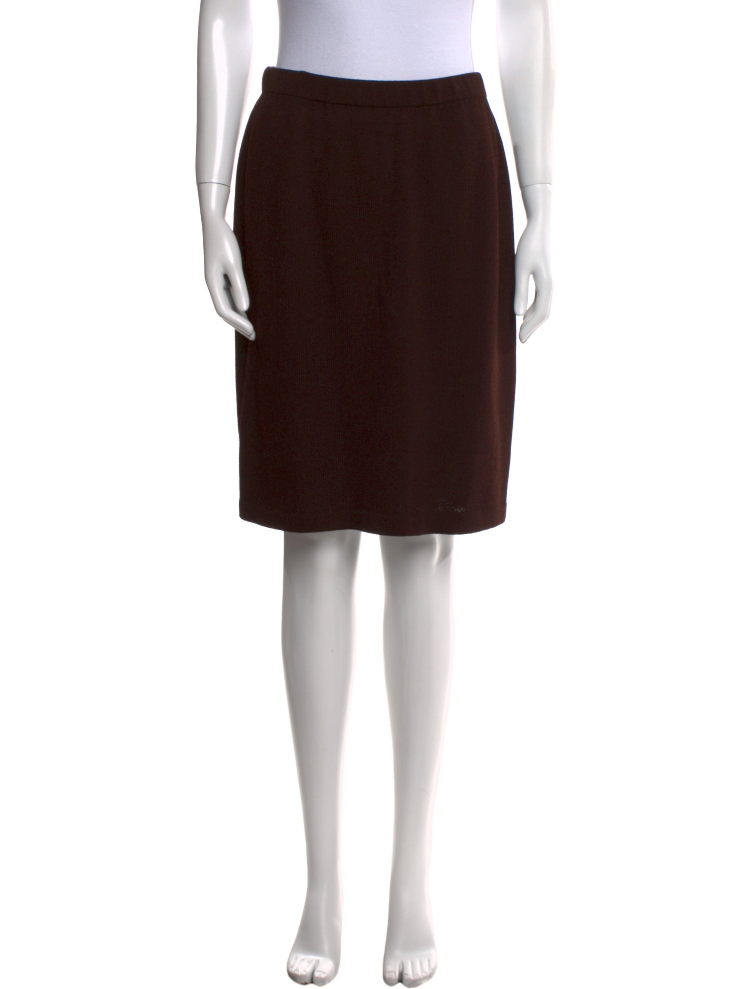 St. John Wool Knee-Length Skirt
