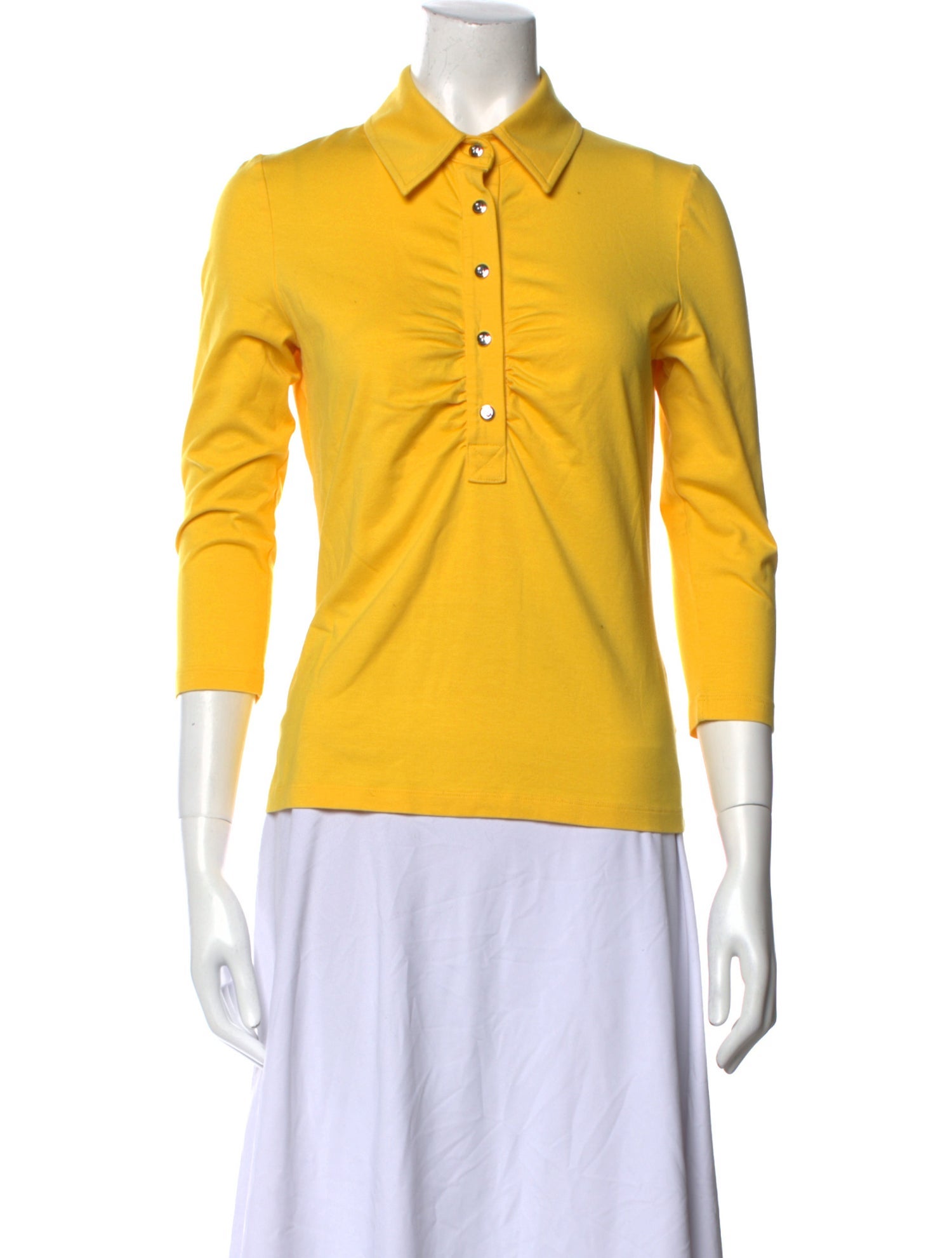 St. John Three-Quarter Sleeve Polo