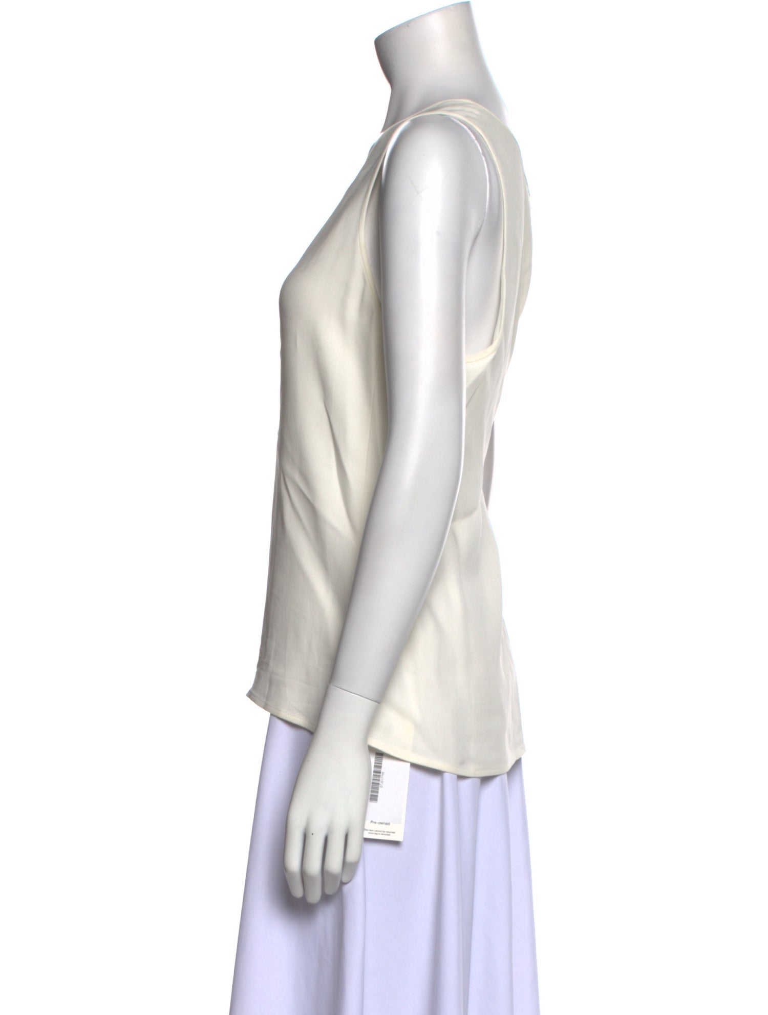 St. John Scoop Neck Sleeveless Top