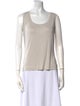 St. John Scoop Neck Sleeveless Top
