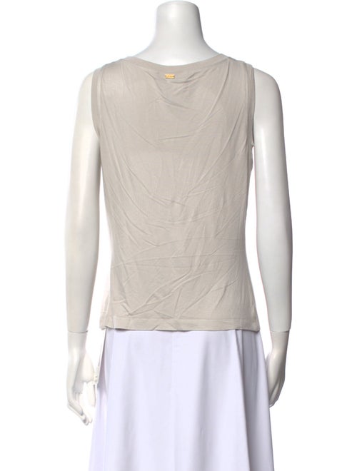 St. John Scoop Neck Sleeveless Top