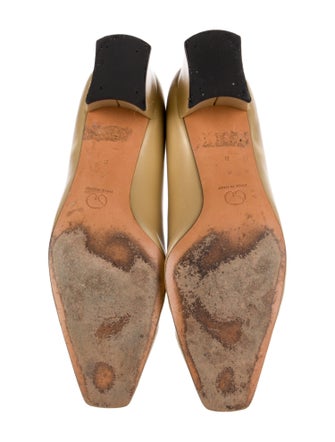 St. John Leather Chain-Link Accents Pumps