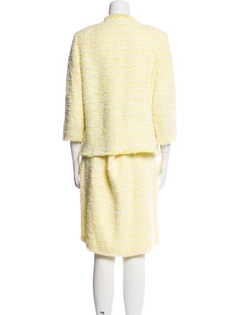 St. John Fringe Trim Accent Skirt Set