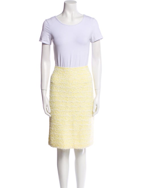 St. John Fringe Trim Accent Skirt Set