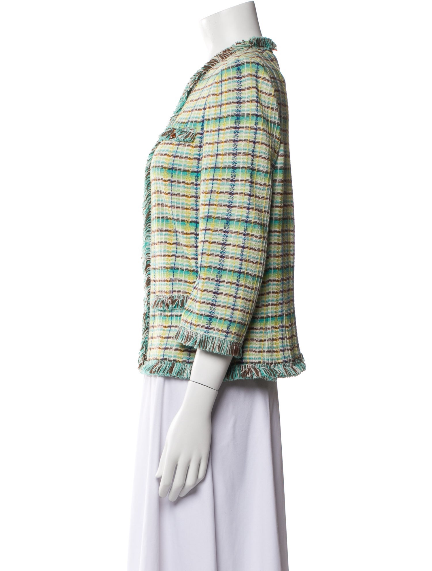 St. John Collection Wool Tweed Pattern Jacket