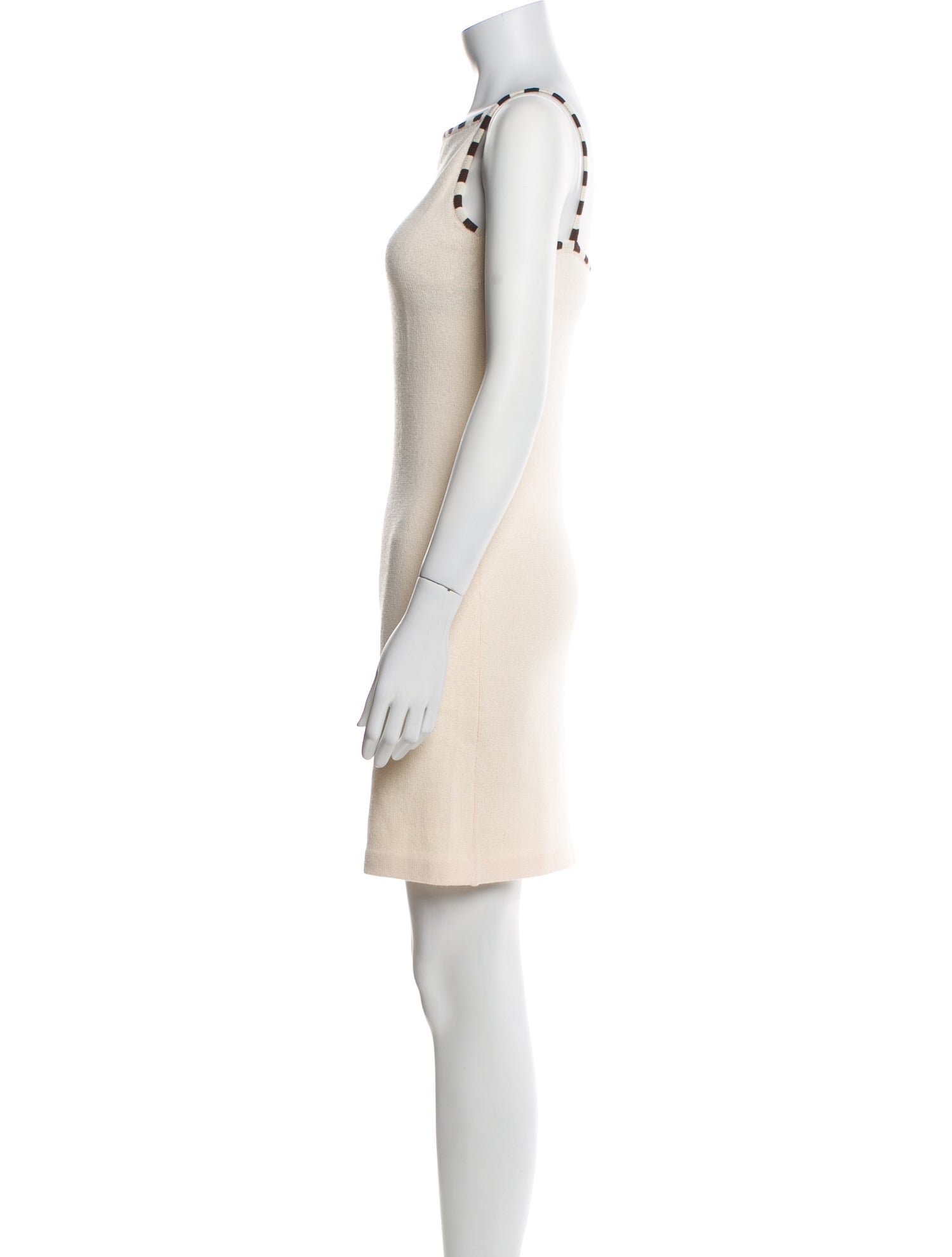 St. John Collection Square Neckline Mini Dress