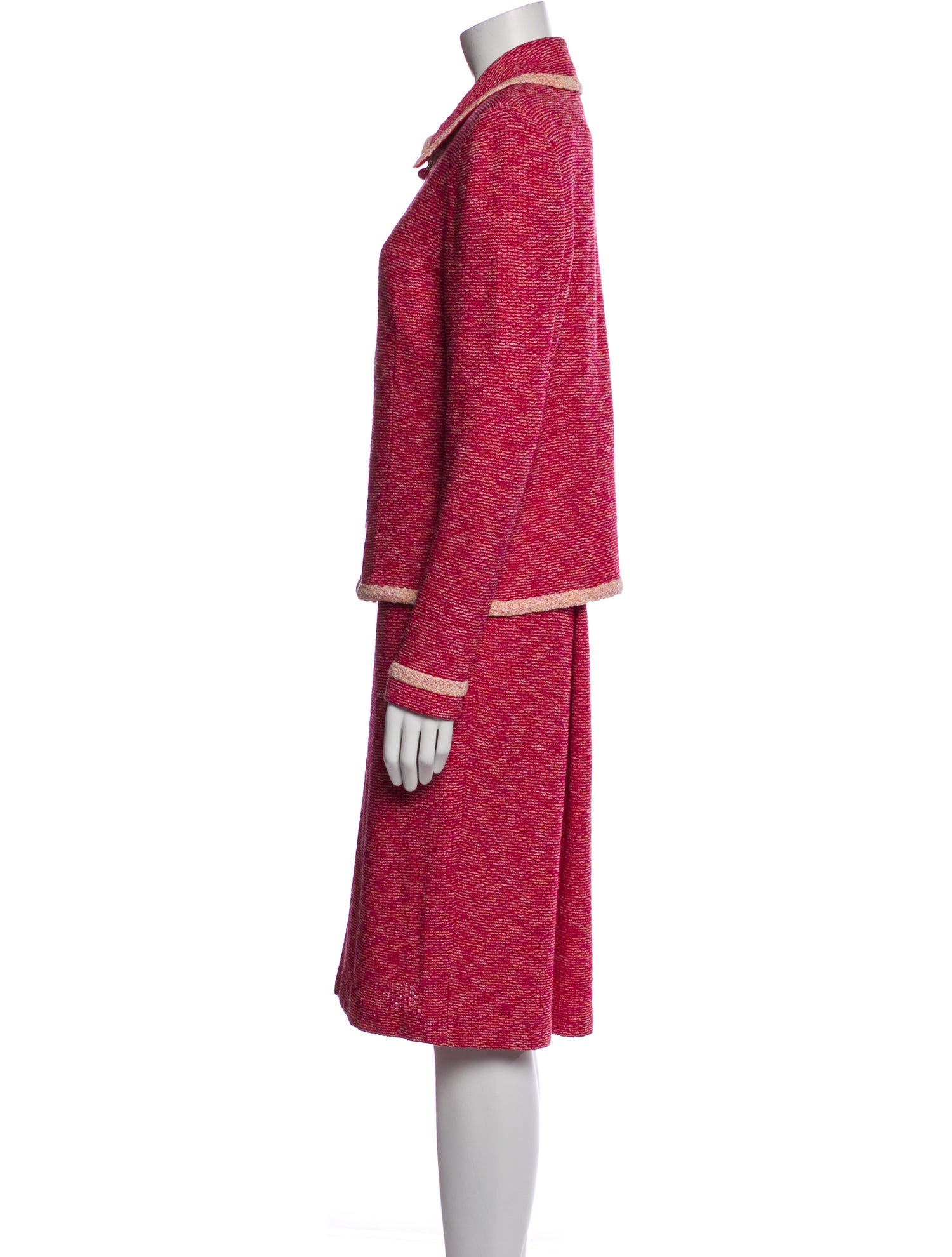 St. John Tweed Pattern Skirt Set