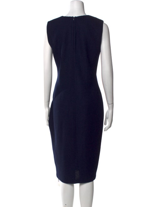 St. John V-Neck Midi Length Dress