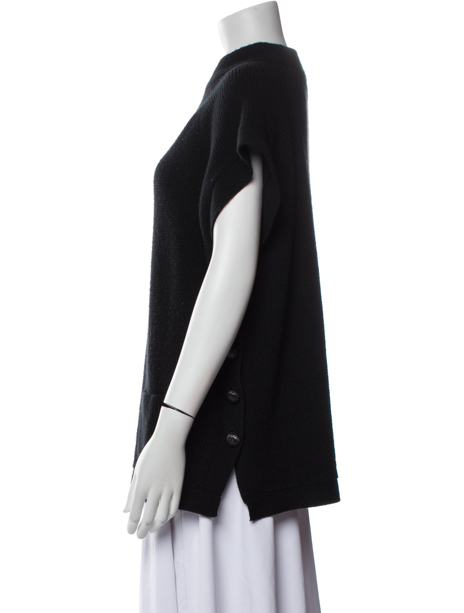 St. John Wool Mock Neck Sweater