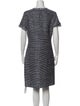 St. John Printed Knee-Length Dress