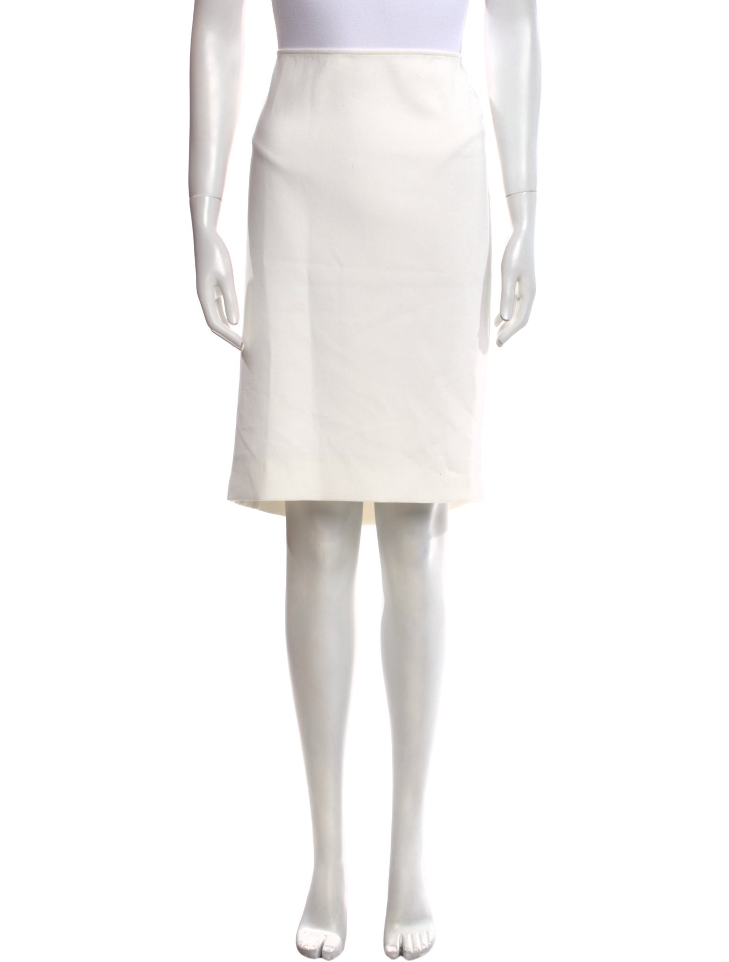 St. John Embroidered Accent Knee-Length Skirt