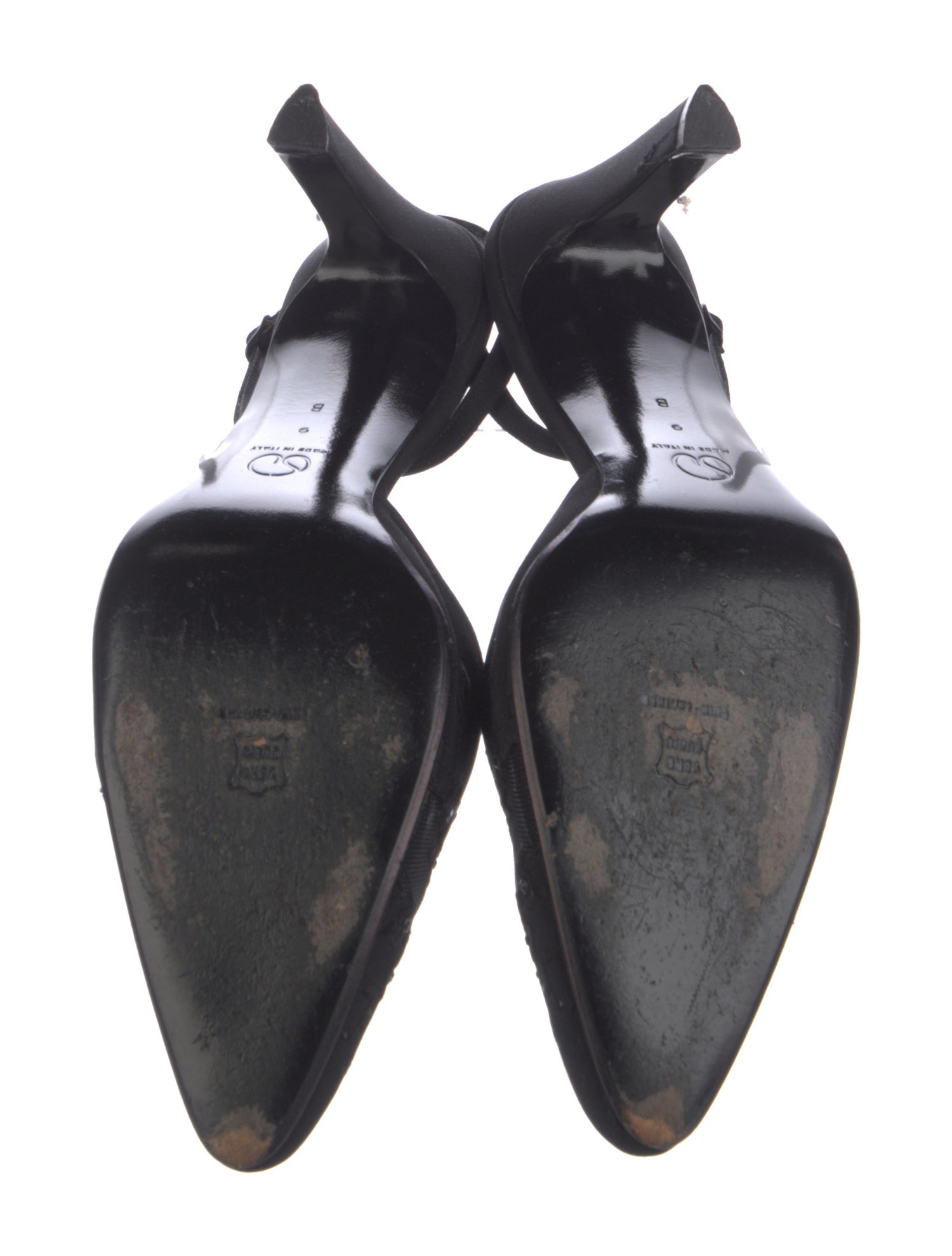 St. John Mesh Accents Slingback Pumps