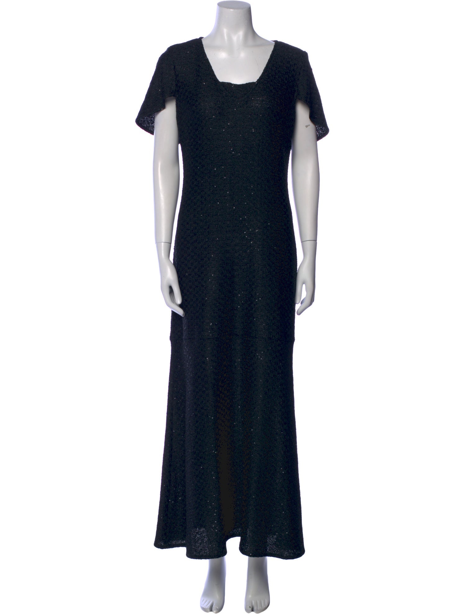 St. John Square Neckline Long Dress