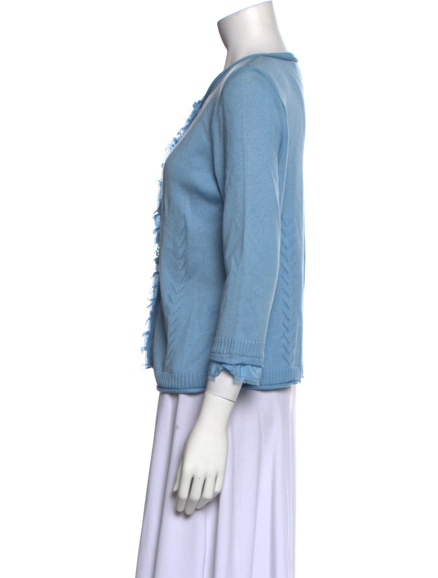 St. John Silk Scoop Neck Sweater