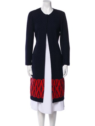 St. John Graphic Print Coat