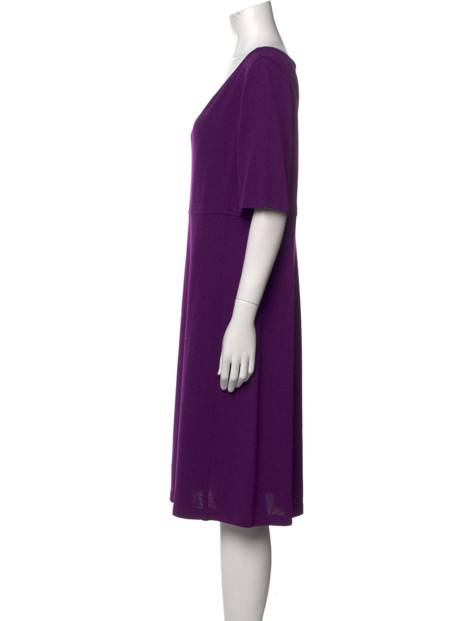 St. John Wool Midi Length Dress
