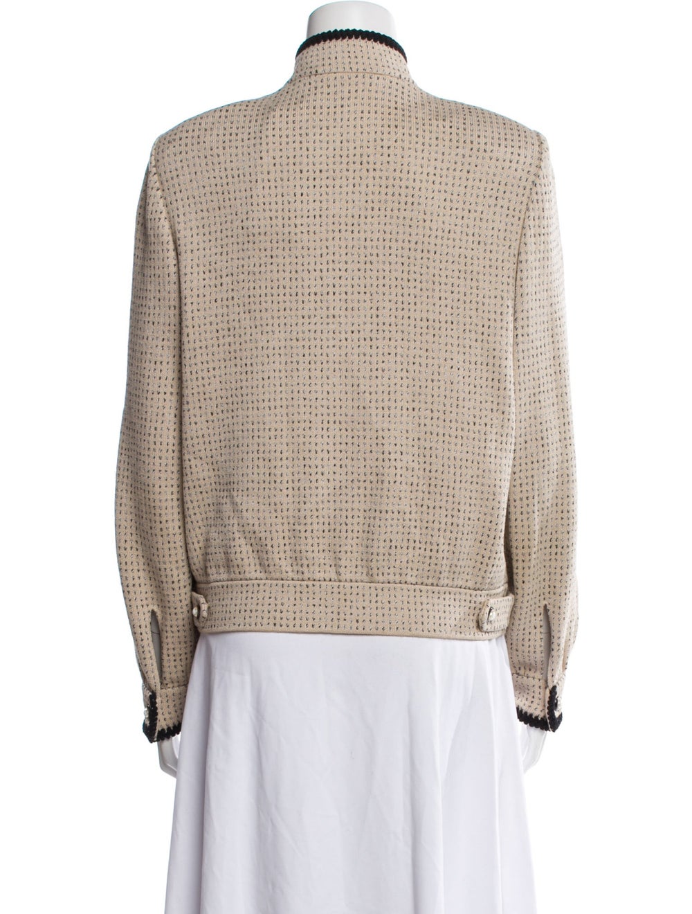 St. John Jacket Neutrals Stand Collar Patch Pocke… - image 3