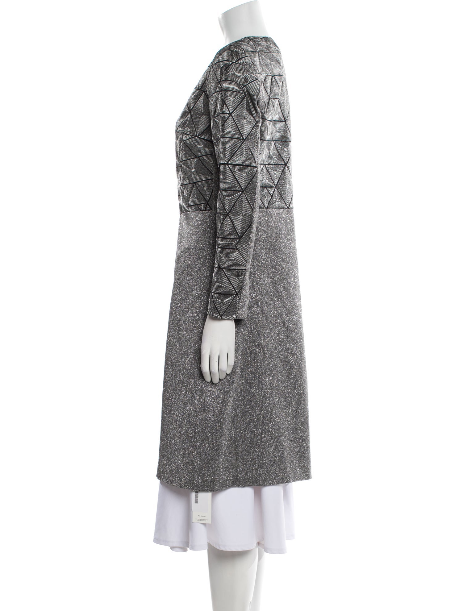 St. John Silk Printed Coat