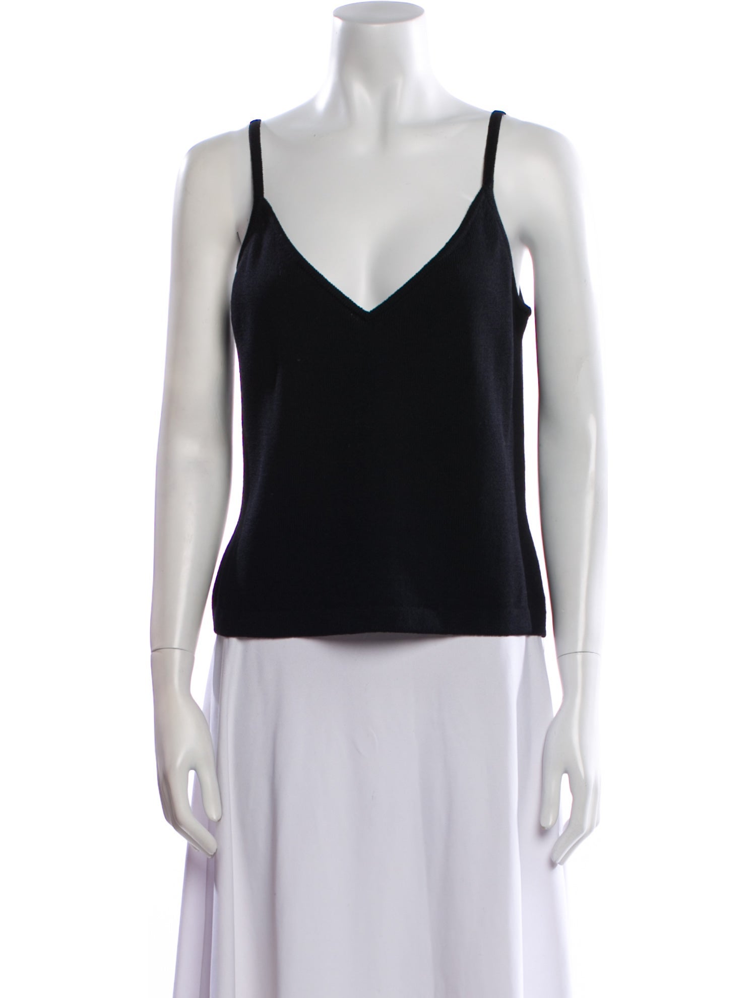 St. John V-Neck Sleeveless Top