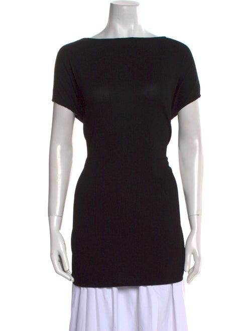 St. John Bateau Neckline Short Sleeve Tunic