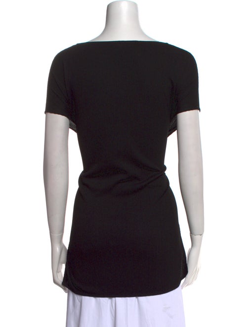 St. John Bateau Neckline Short Sleeve Tunic