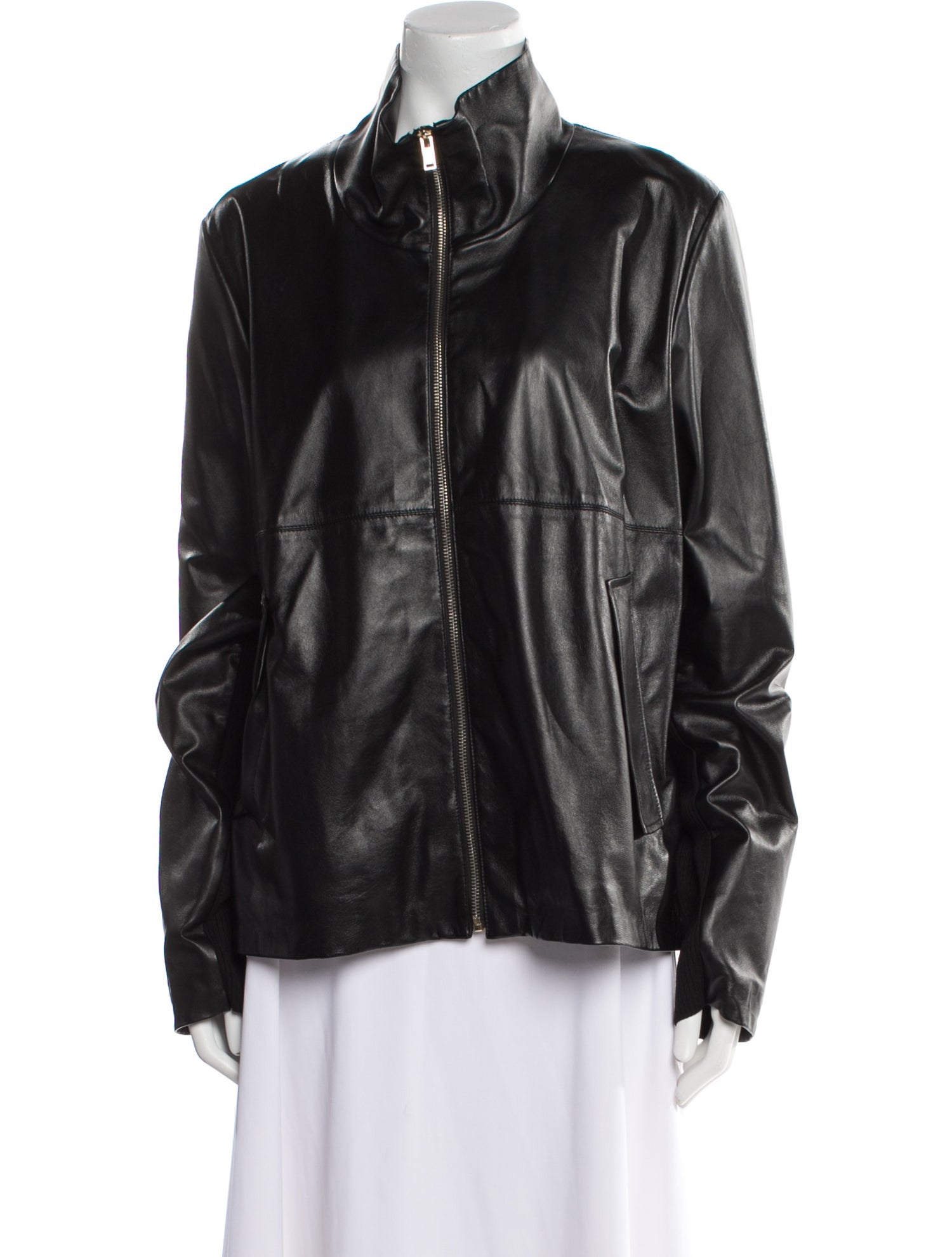 St. John Leather Biker Jacket