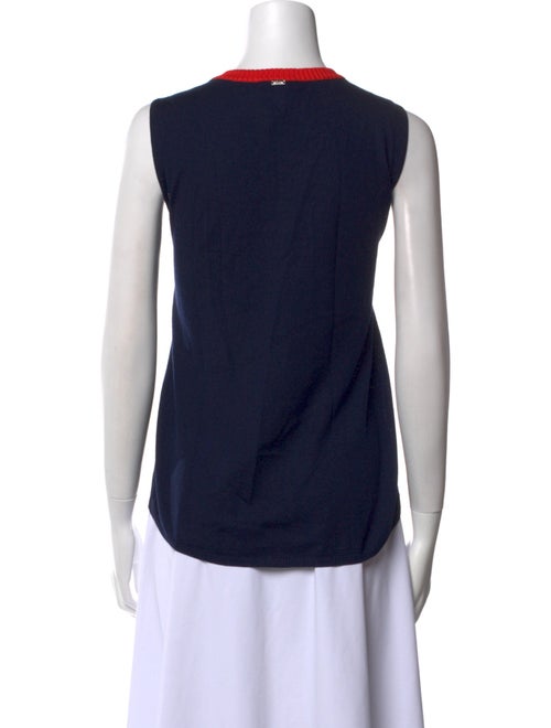 St. John Silk Scoop Neck Top