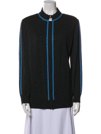 St. John Sport Wool Bomber Jacket