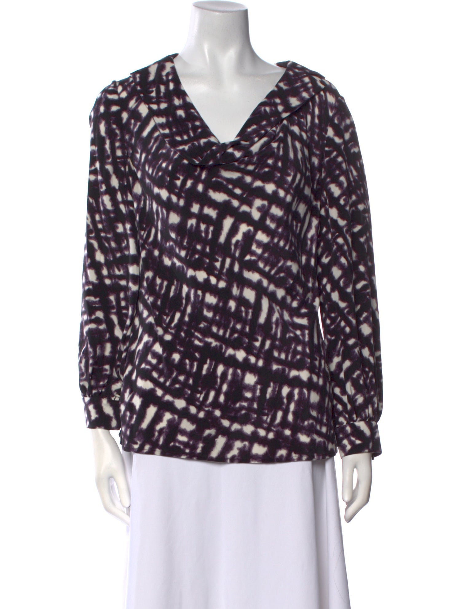 St. John Silk Printed Blouse