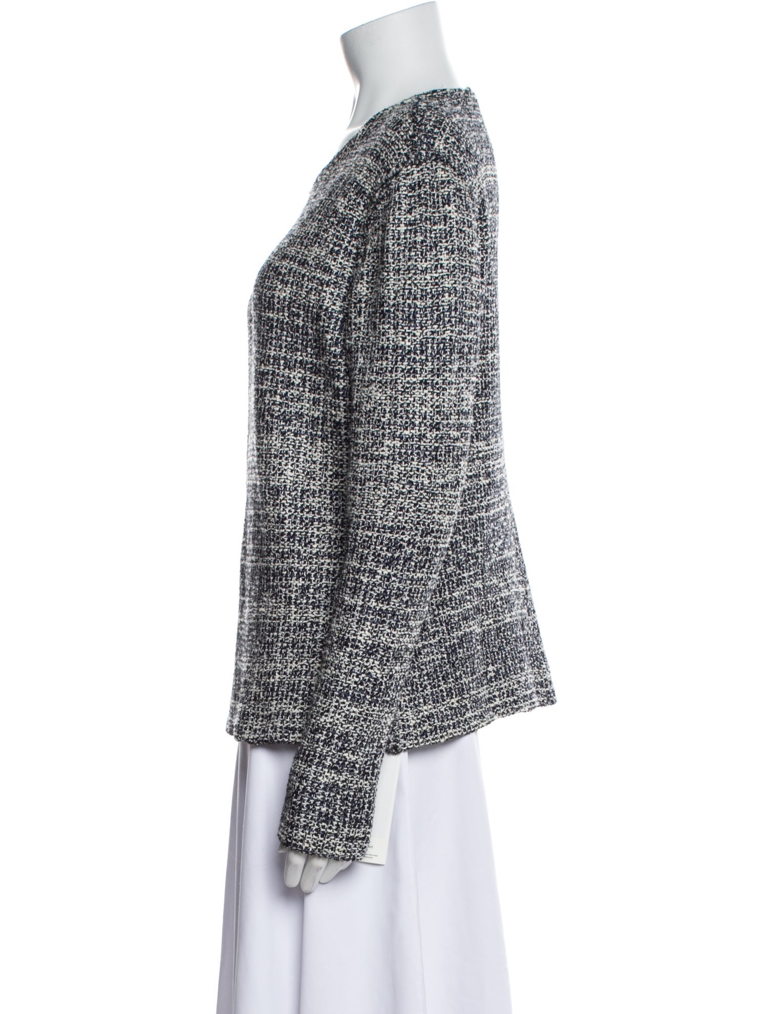 St. John Printed Crew Neck Sweatshirt