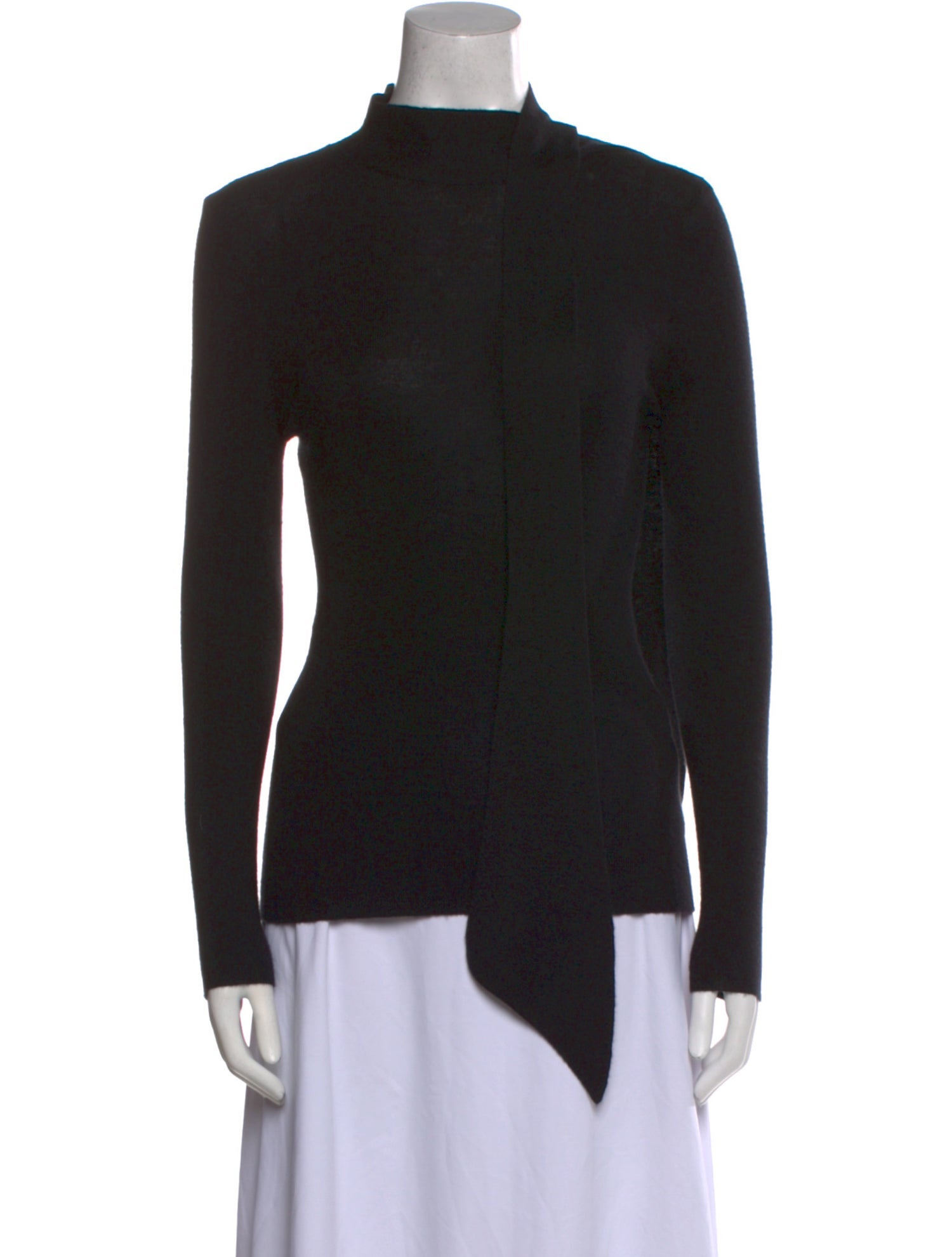 St. John Cashmere Mock Neck Sweater