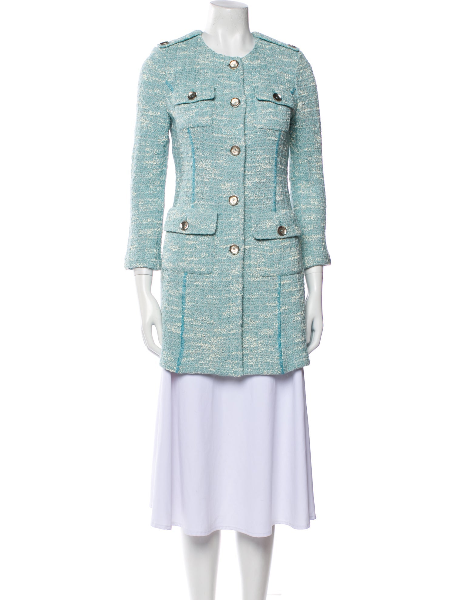 St. John Tweed Pattern Coat