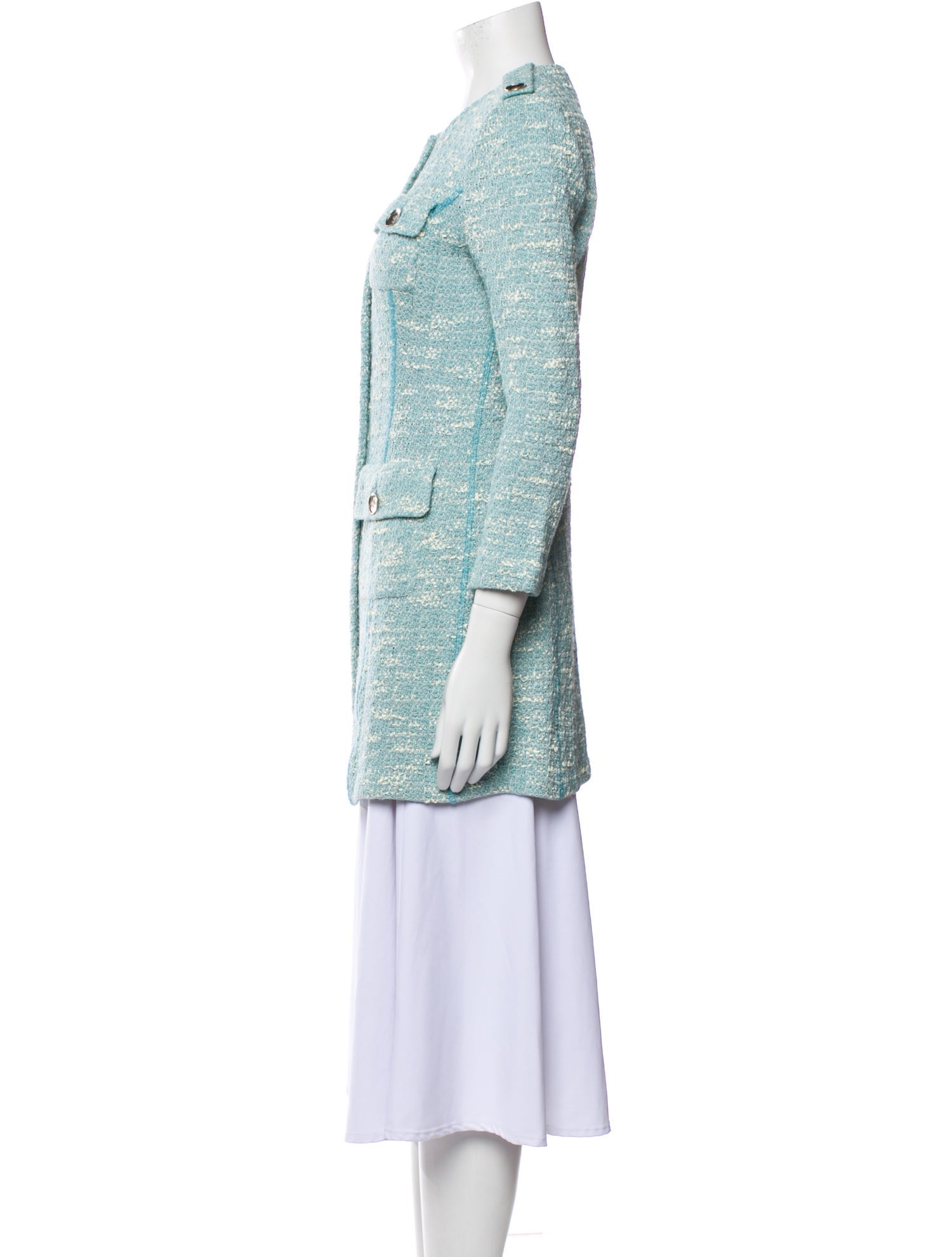 St. John Tweed Pattern Coat