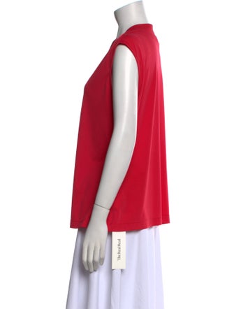 St. John V-Neck Sleeveless Blouse