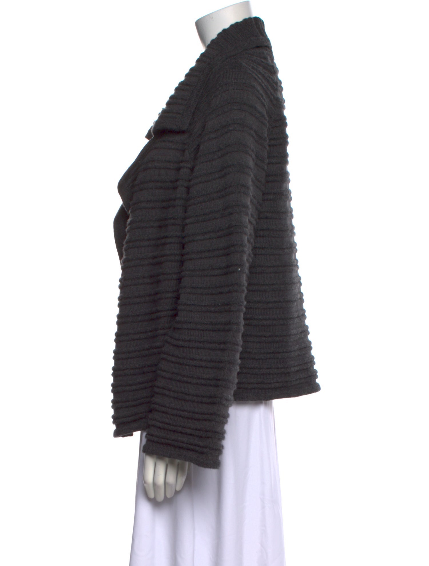 St. John Wool Open Front Sweater