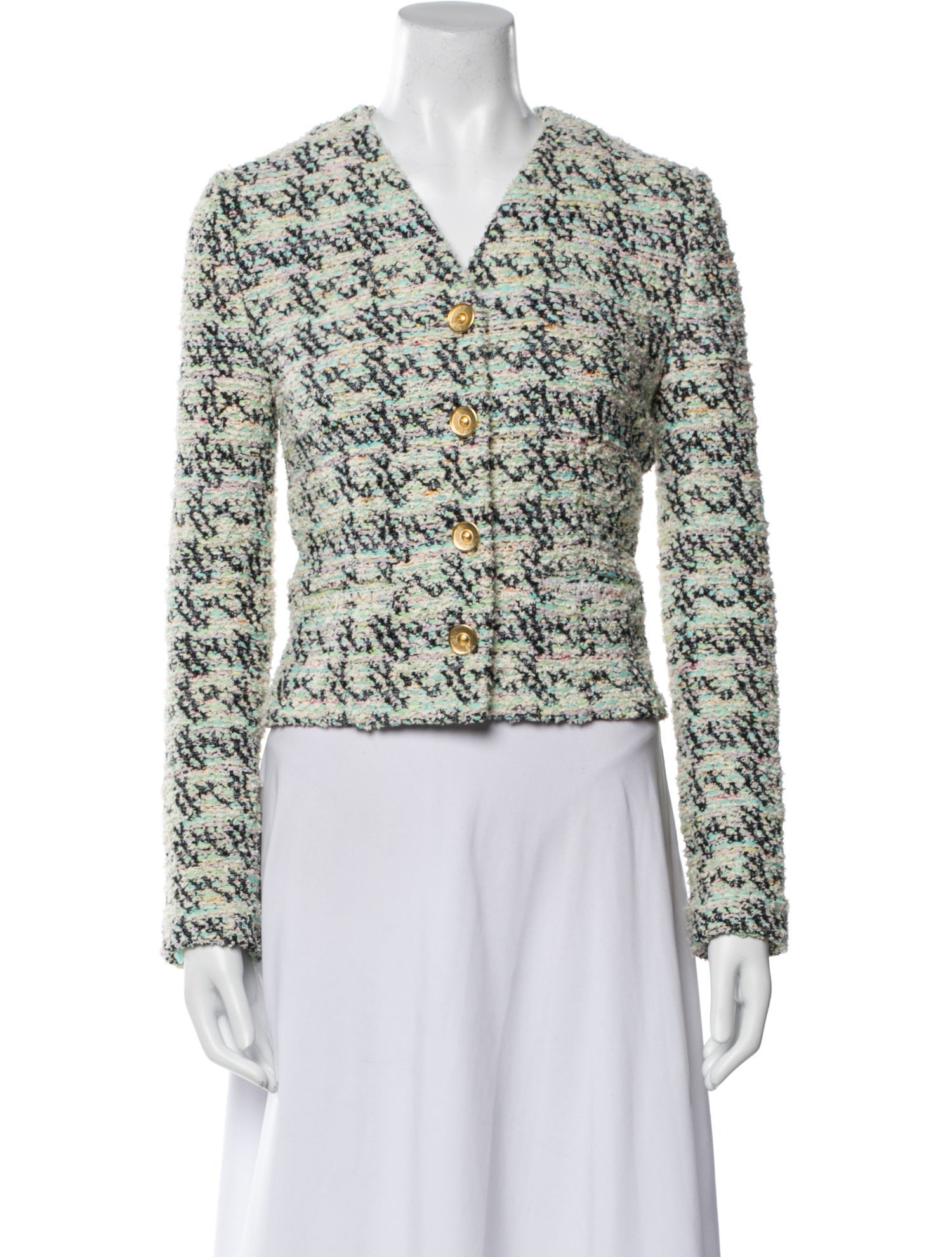 St. John Tweed Pattern Evening Jacket