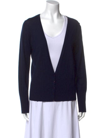 St. John Wool V-Neck Sweater