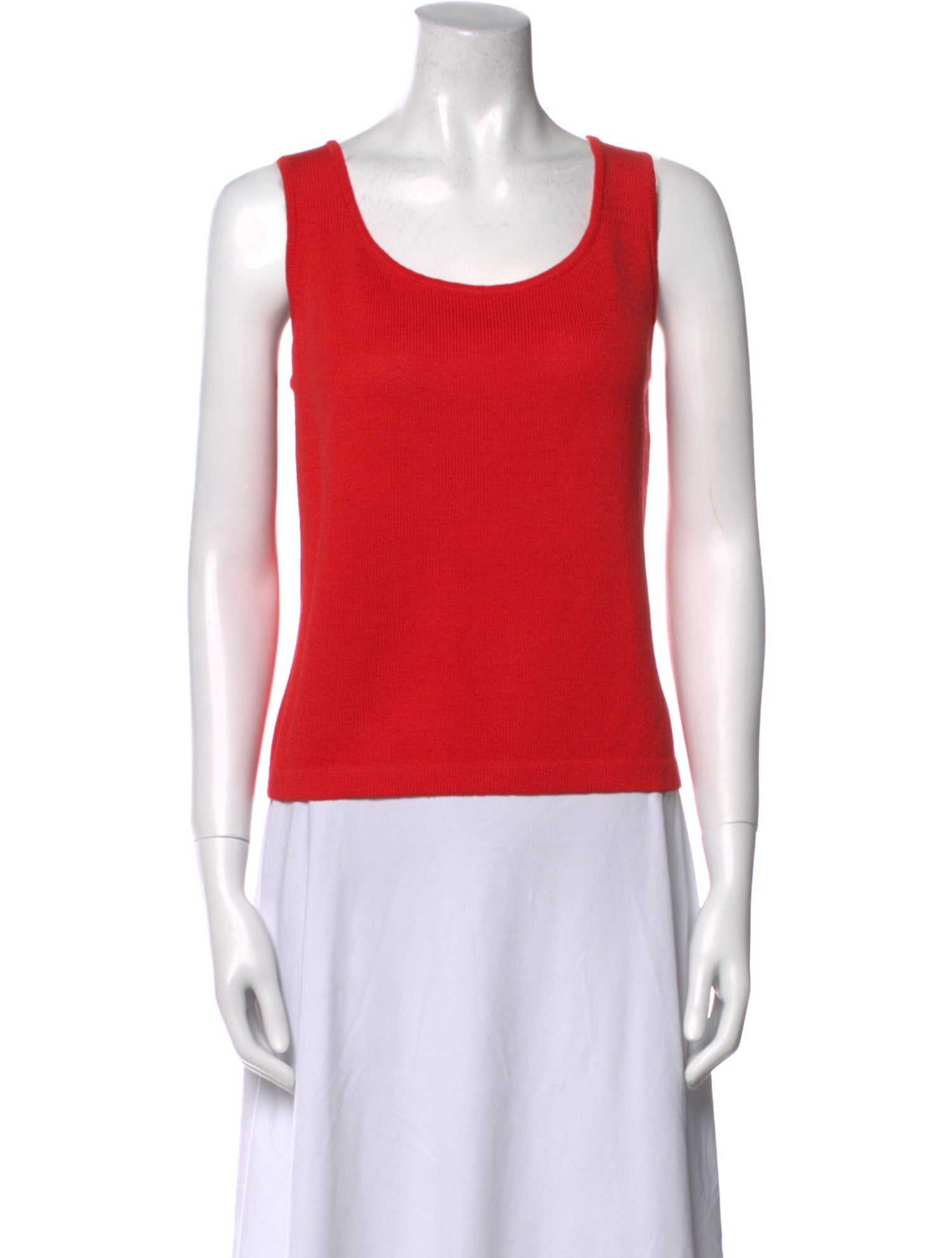 St. John Wool Scoop Neck Top