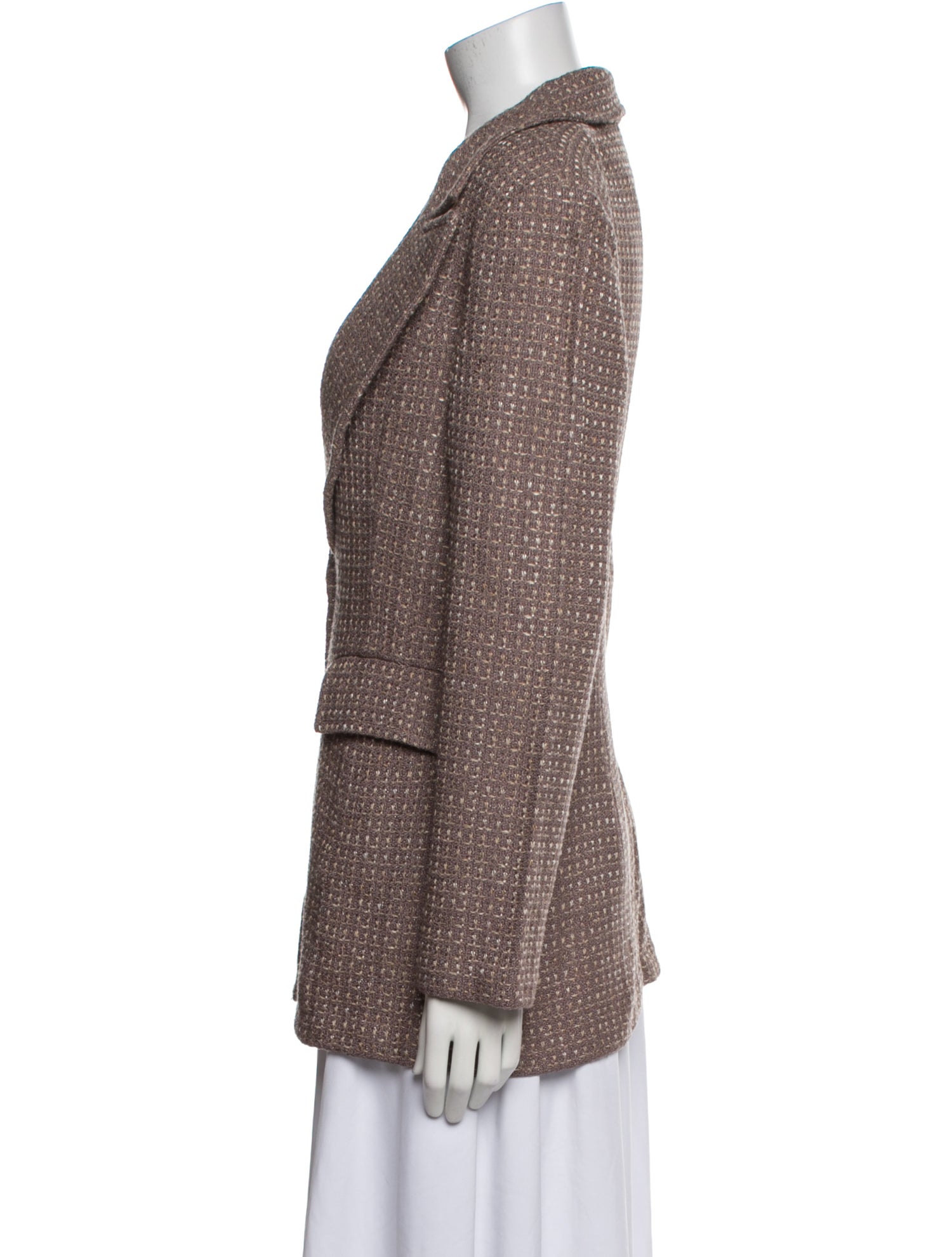 St. John Tweed Pattern Blazer