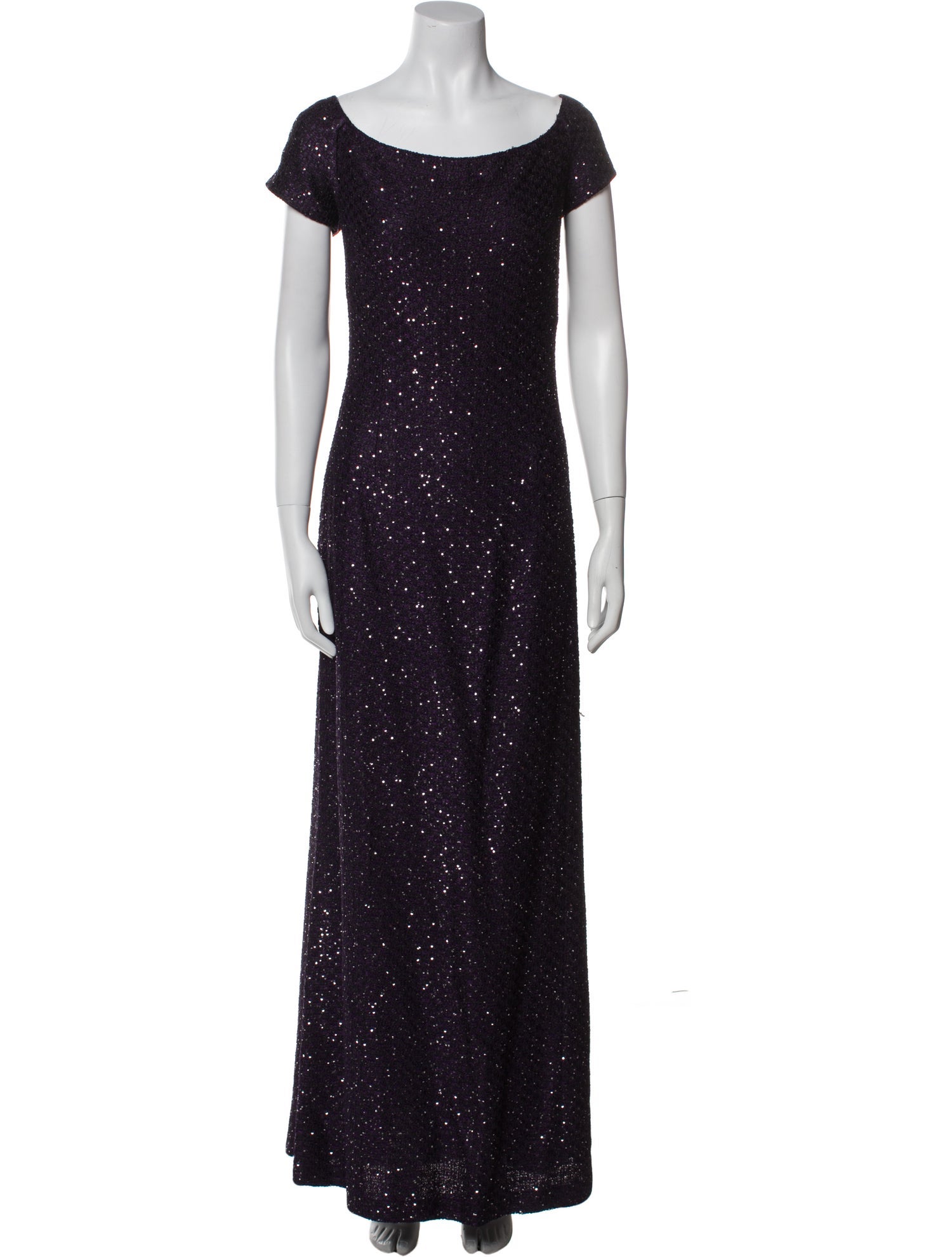 St. John Scoop Neck Long Dress