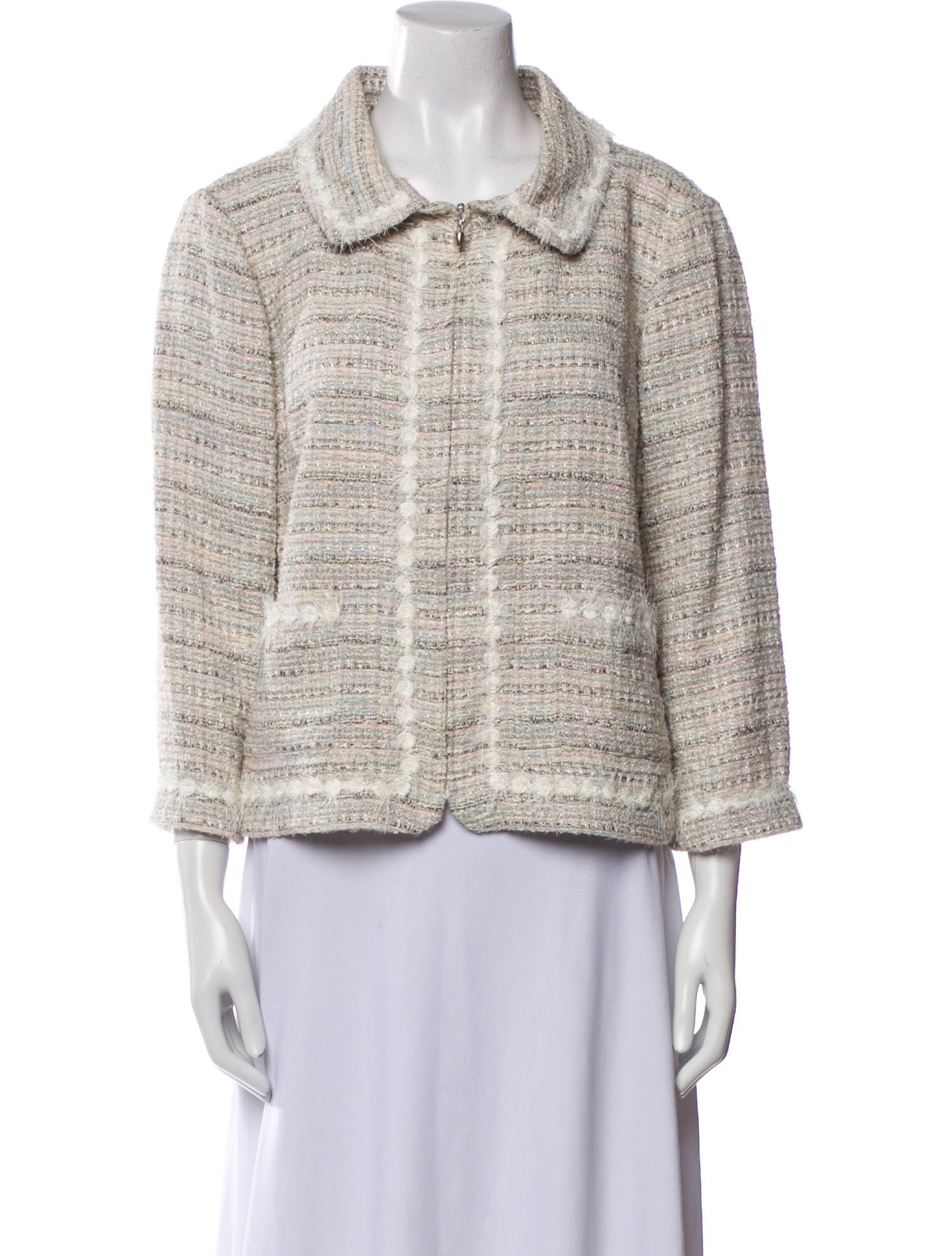 St. John Tweed Pattern Jacket