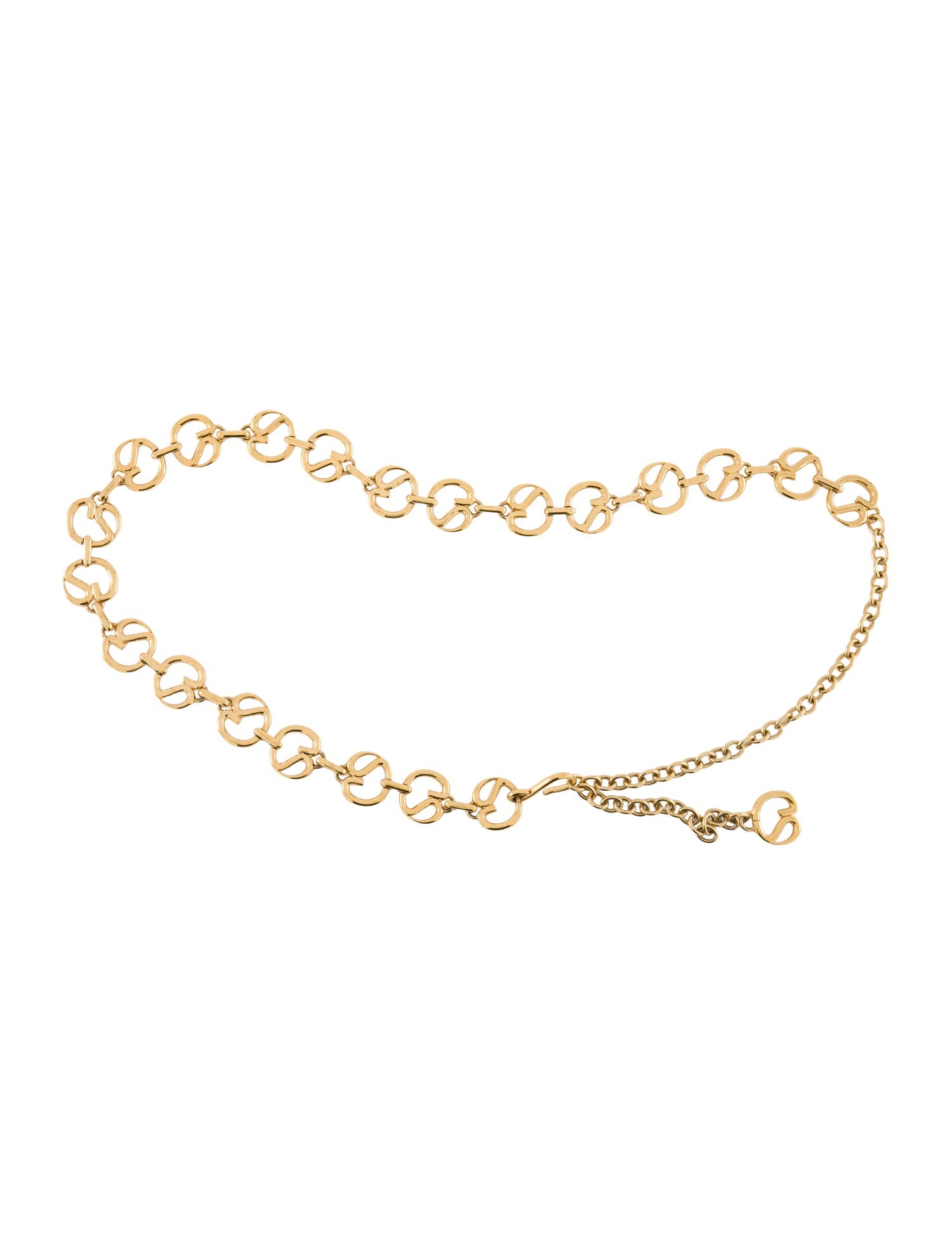 St. John Skinny Metal Chain-Link Belt