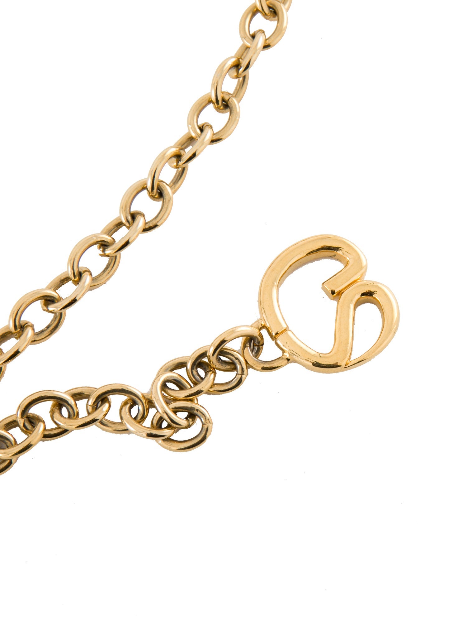 St. John Skinny Metal Chain-Link Belt