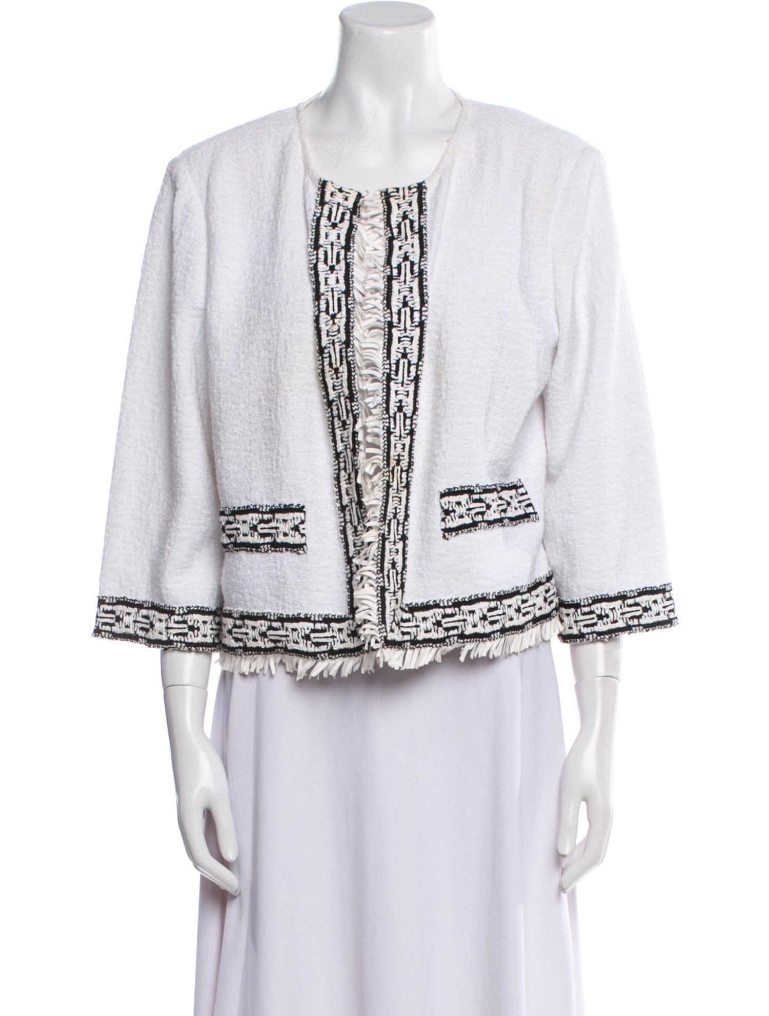 St. John Tweed Pattern Jacket