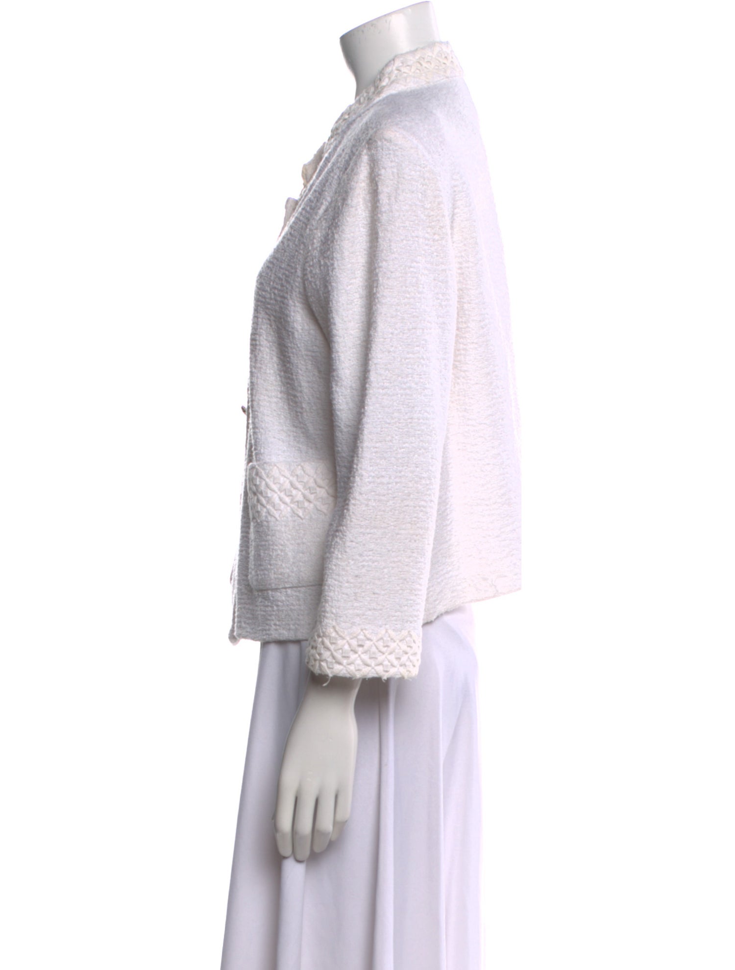 St. John Tweed Pattern Evening Jacket