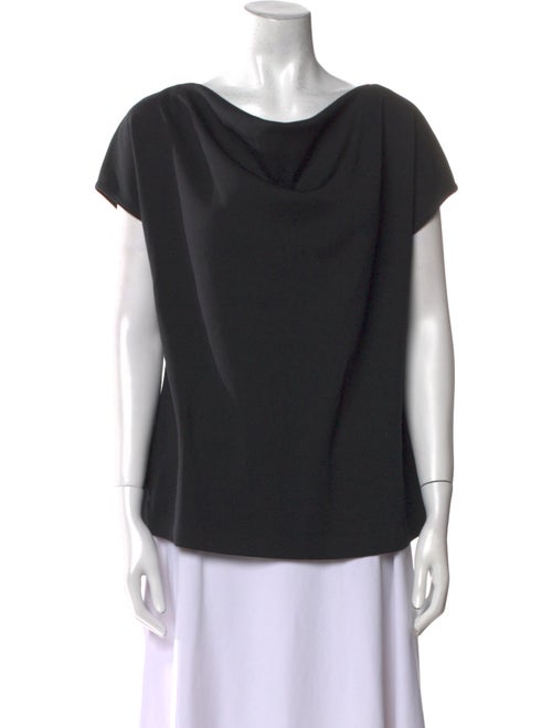 St. John Wool Cowl Neck Top