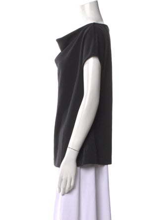 St. John Wool Cowl Neck Top