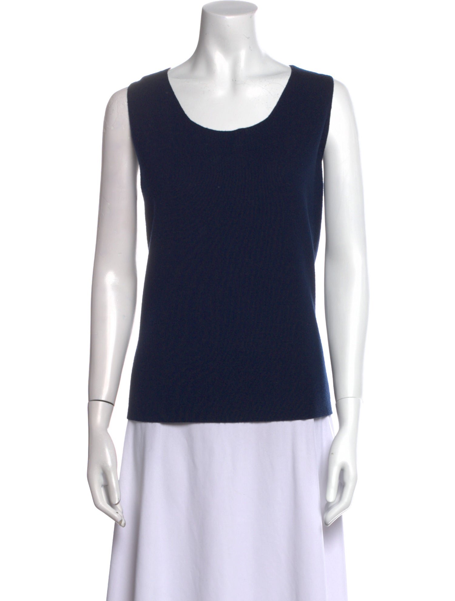 St. John Wool Scoop Neck Top