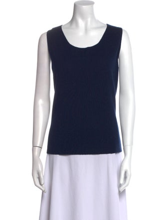 St. John Wool Scoop Neck Top