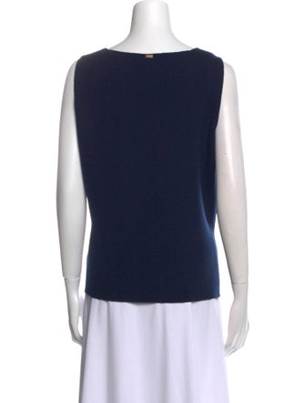 St. John Wool Scoop Neck Top